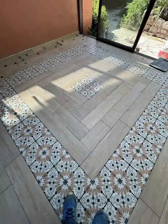Decoration carrelage au sol