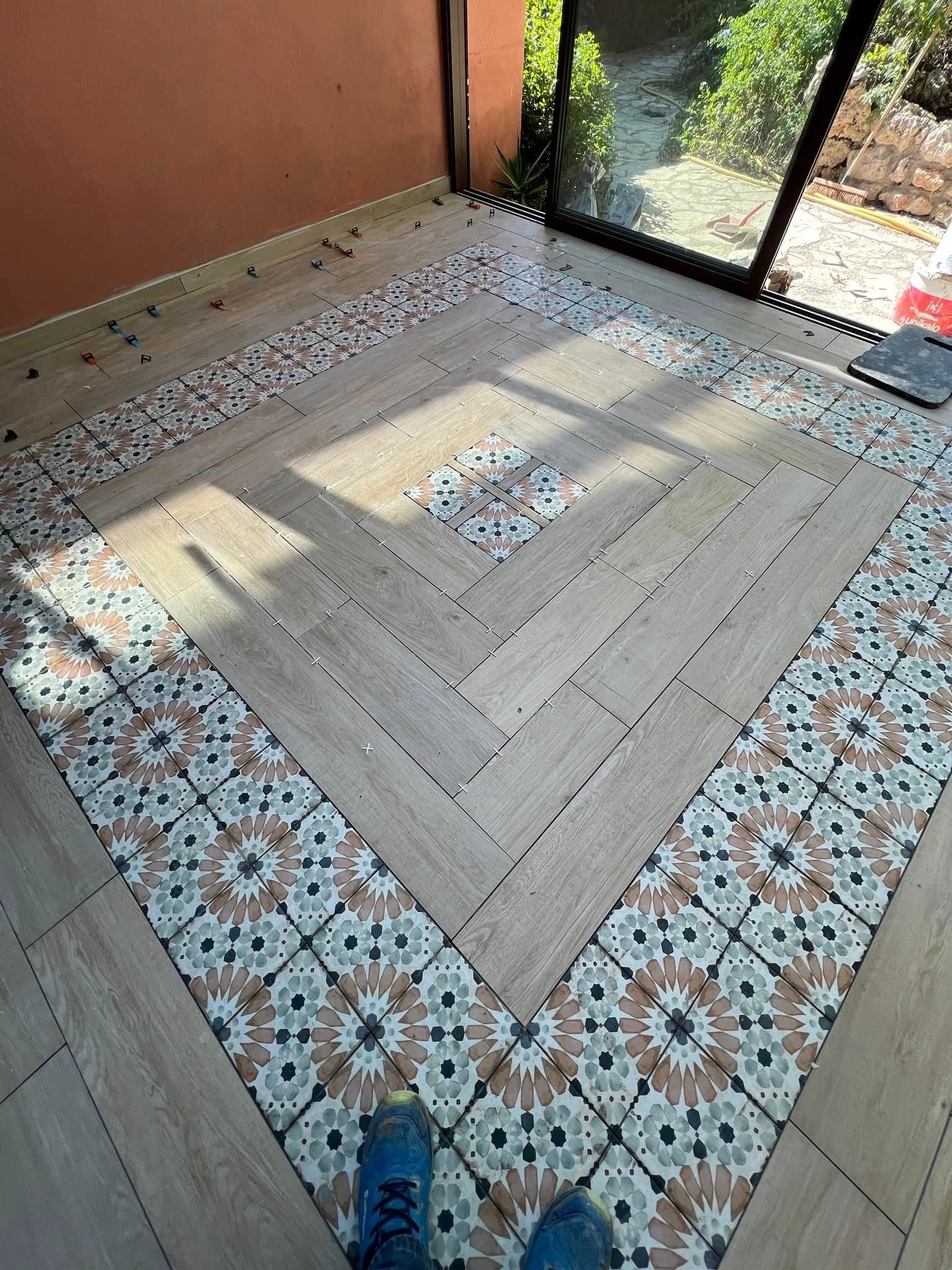 Decoration carrelage au sol